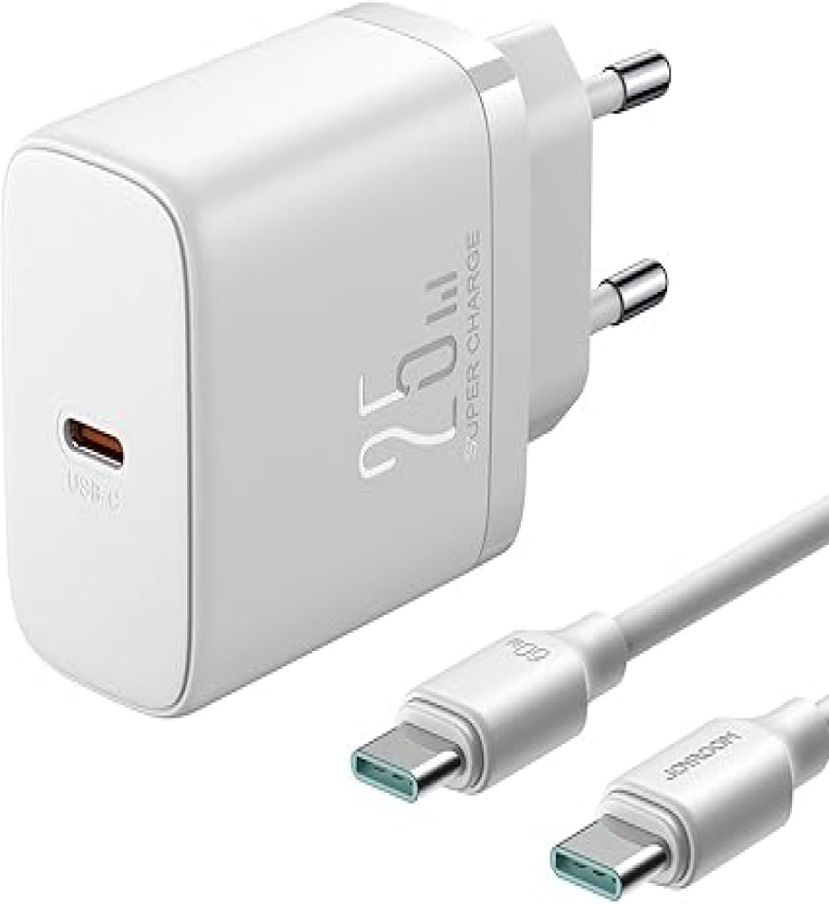  Joyroom TCF11 25W Fast Charger-White（EU）+C-C Cable 1m-White 