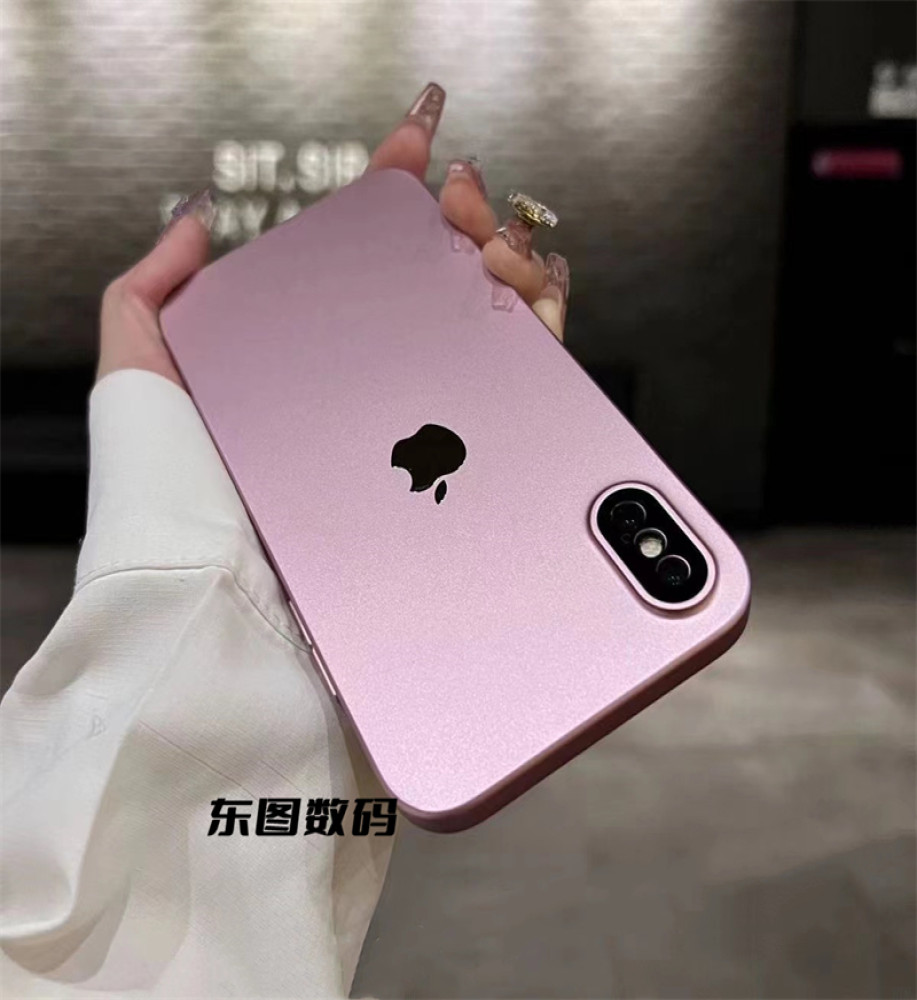  Premium Matte Glass Protection Case For Soft Tpu Frame iphone XS 