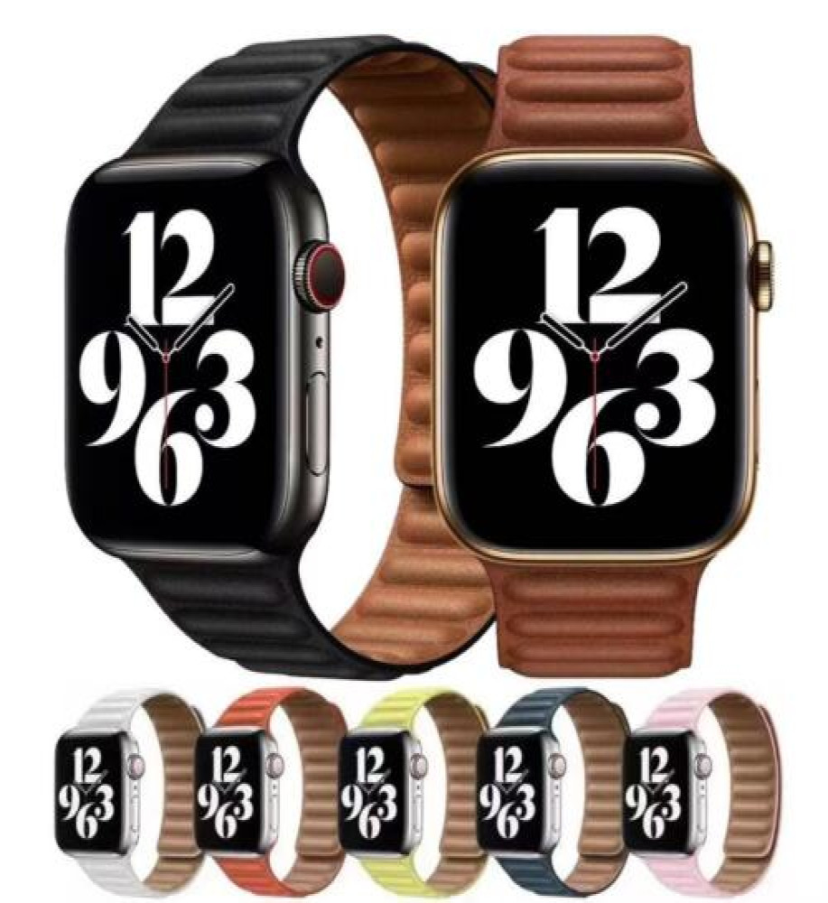  Skip to the beginning of the images gallery Magnetic Link Strap For Apple watch 42/44/45 
