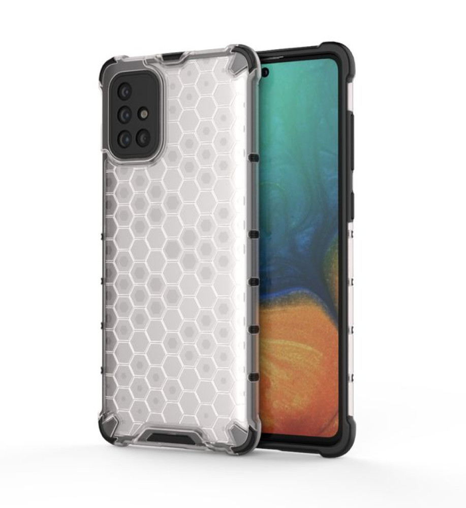  Honeycomb Transparent Armor Shockproof Case For Samsung A71 and Free Shipping 