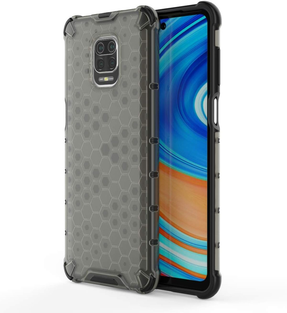  Honeycomb Transparent Armor Shockproof Case For Xiaomi Redmi Note 9 S and Free Shipping 