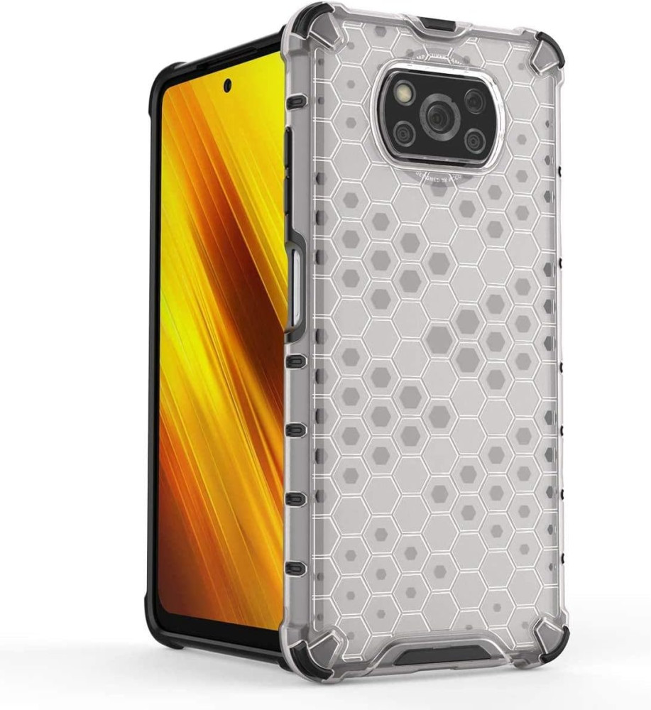  Honeycomb Transparent Armor Shockproof Case For Xiaomi POCO X3 and Free Shipping 