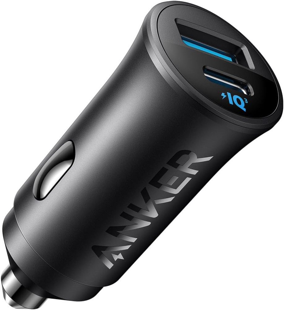  Anker USB-C Car Charger, 30W 2-Port Type-C Car Adapter, iPhone Car Charger with PowerIQ 3.0 