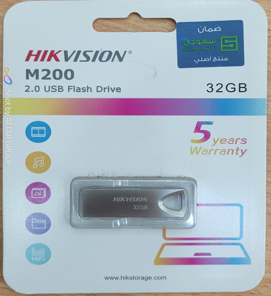  HIKVISION M200 فلاش درايف صغيرة الحجم - 32 جيجابايت - USB 2.0. 
