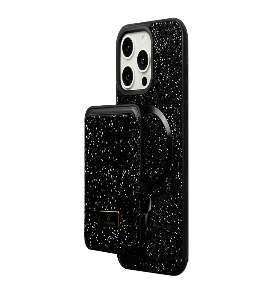  Glitter Diamond Magnetic Wirrless Charging Card case Phone Case for iPhone12 pro max 