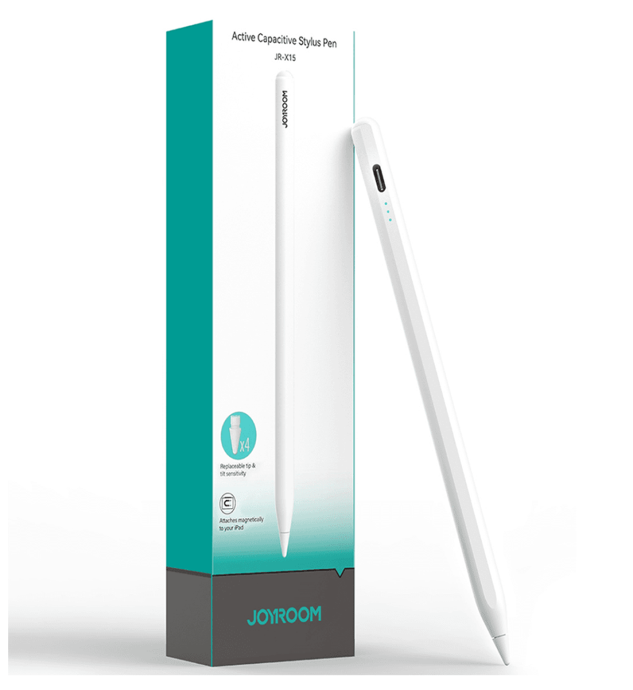  Joyroom Active Capacitive Stylus Pen for Smartphones, White, JR-X9S 