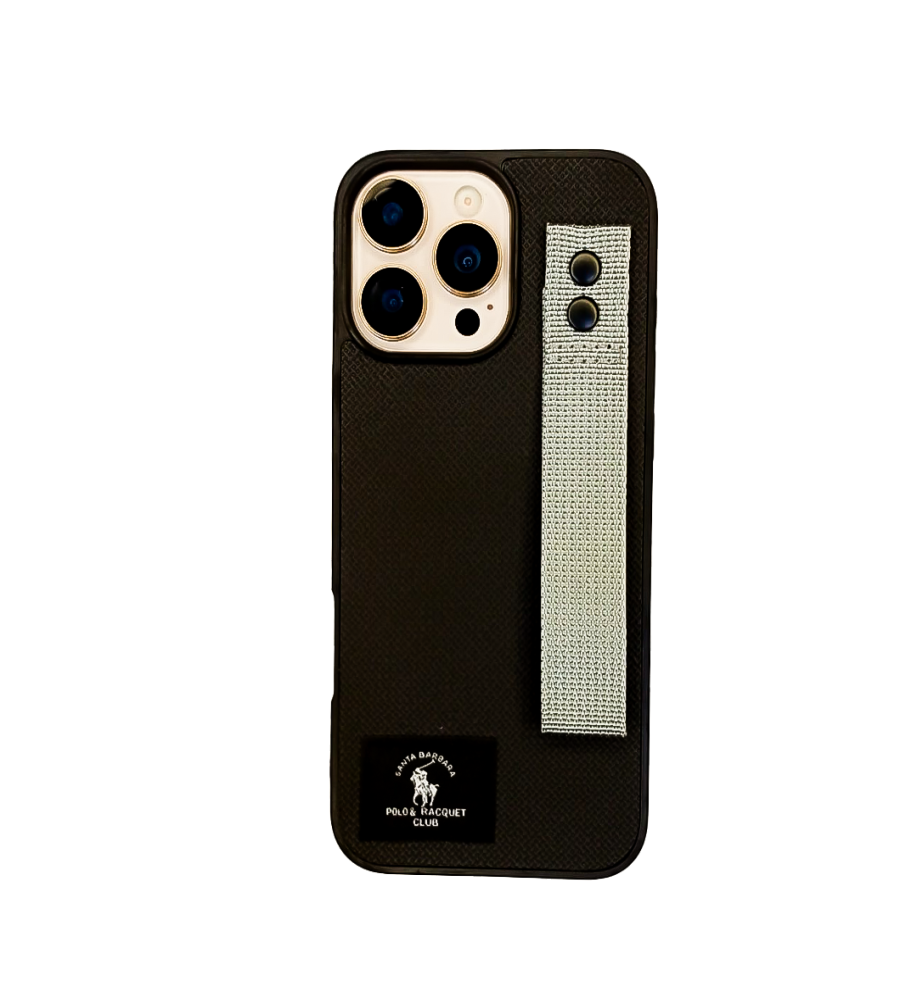  جراب قماش بولو بتصميم فاخر عملي وقوية بملمس بوليستر عالي الجودة  ضد الخدش والاتساخ متوافق مع هاتف ايفون 12 برو ماكس. 