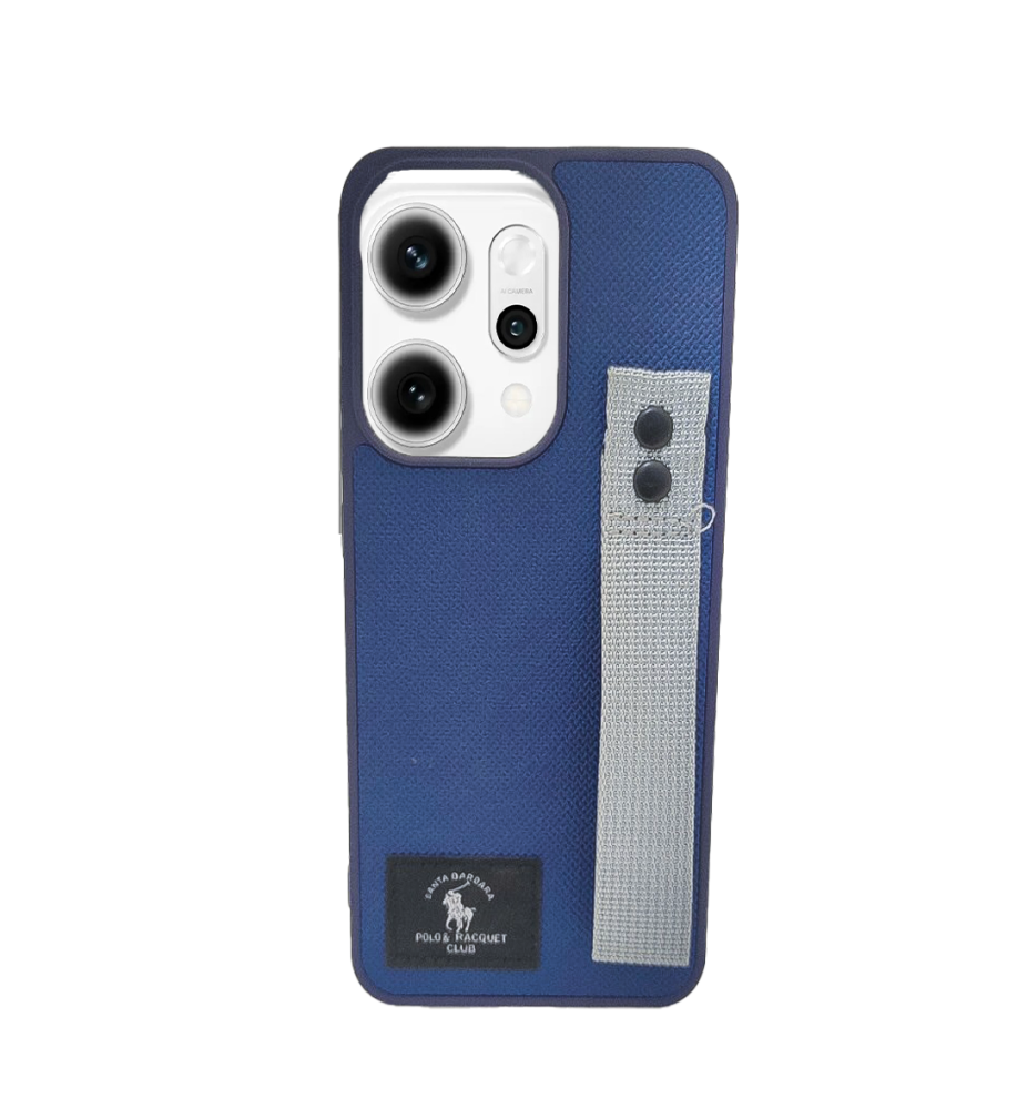  جراب قماش بولو بتصميم فاخر عملي وقوية بملمس بوليستر عالي الجودة  ضد الخدش والاتساخ متوافق مع موبايل اوبوو رينو 13F 5G 