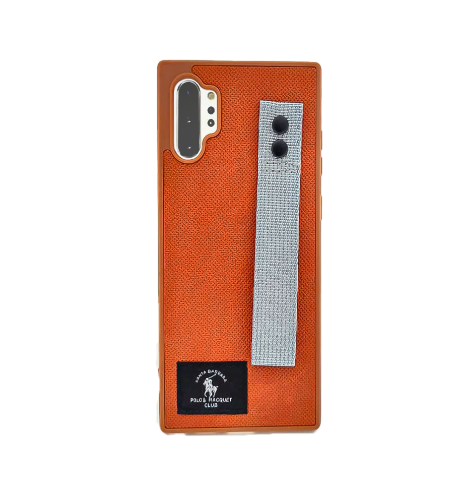  جراب قماش بولو بتصميم فاخر عملي وقوية بملمس بوليستر عالي الجودة  ضد الخدش والاتساخ متوافق مع هاتف سامسونج جلاكسي نوت 10 بلاص 