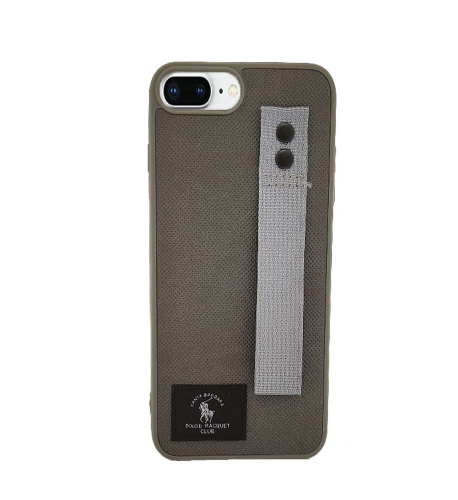  جراب قماش بولو بتصميم فاخر عملي وقوية بملمس بوليستر عالي الجودة  ضد الخدش والاتساخ متوافق مع هاتف ايفون 7 بلاص. 