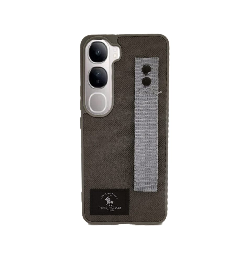  جراب قماش بولو بتصميم فاخر عملي وقوية بملمس بوليستر عالي الجودة  ضد الخدش والاتساخ متوافق مع موبايل فيفو V40 Lite 