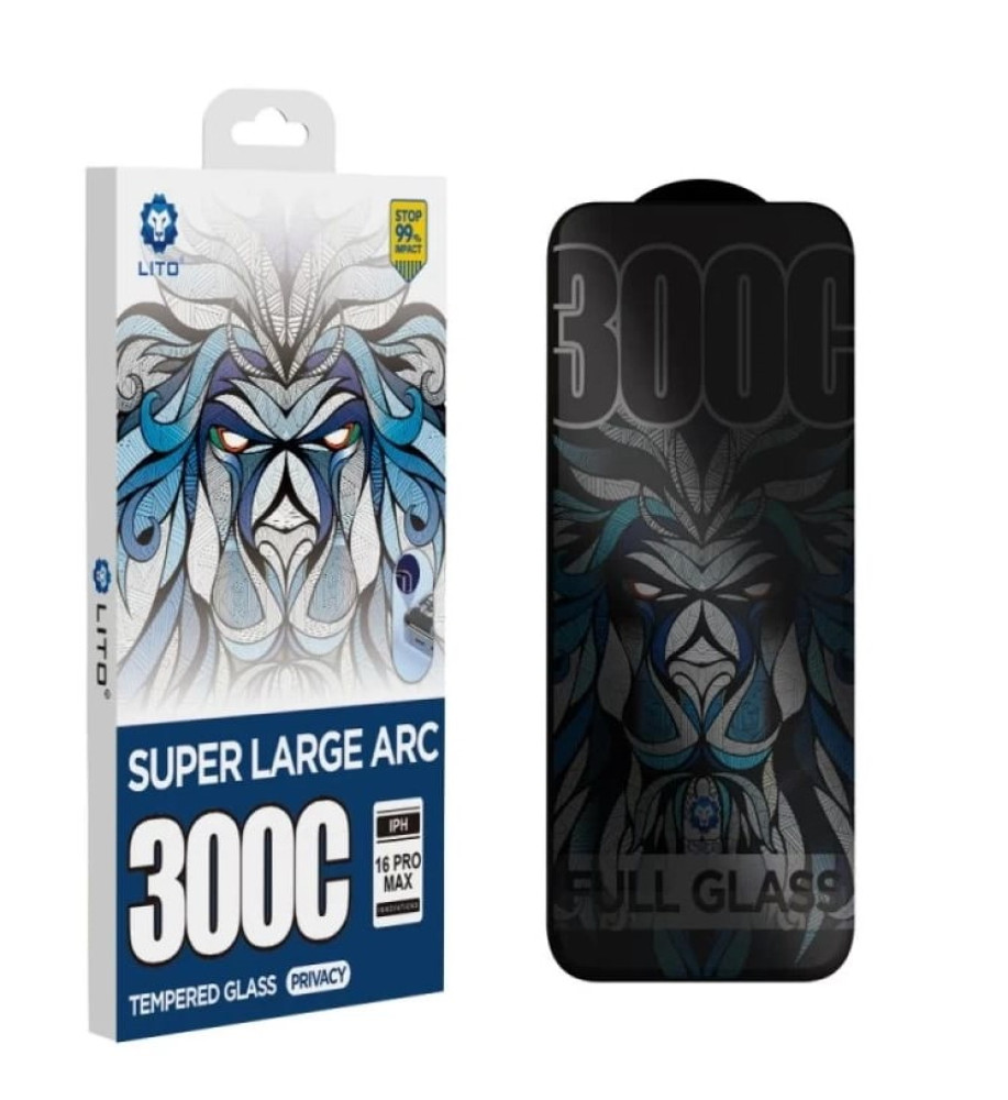  ليتو اسكرينة شاشه حمايه كاملة و حماية الخصوصية من التطفل من الزجاج المقوى لهاتف ايفون 15 