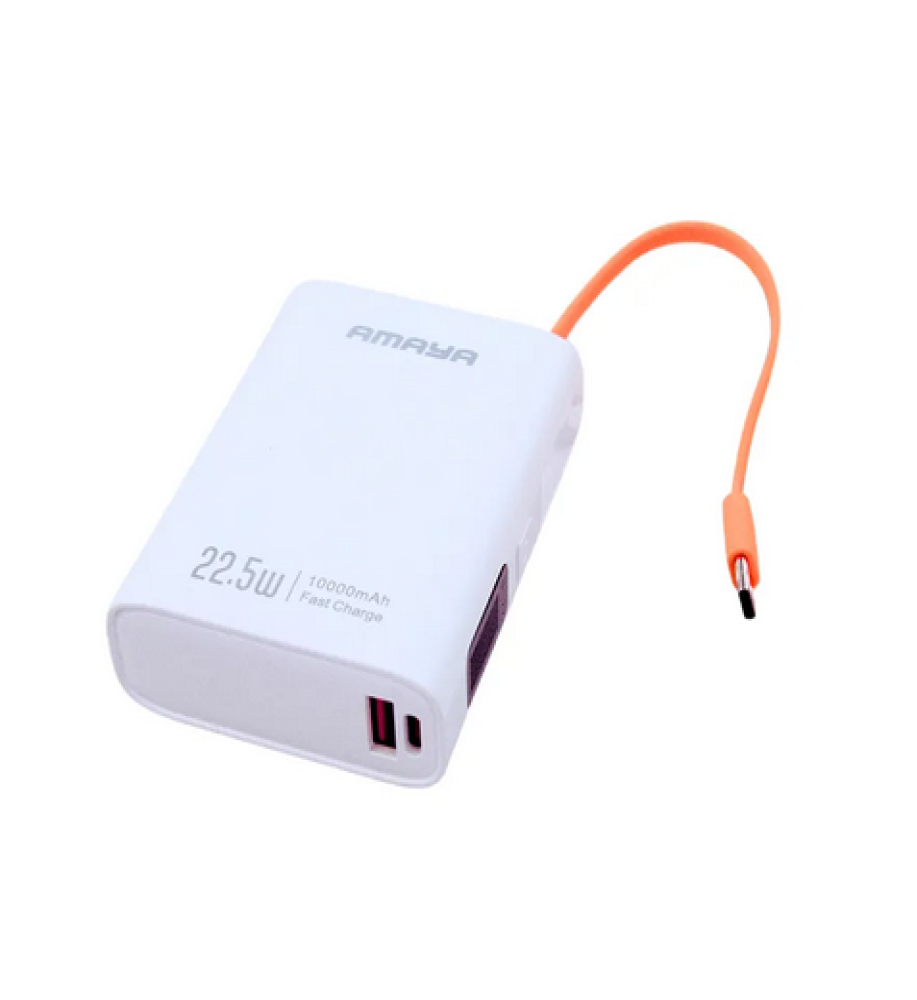  Amaya WFD50 Portable Power Bank, 22.5W, 10000mAh with Cable Type-C 