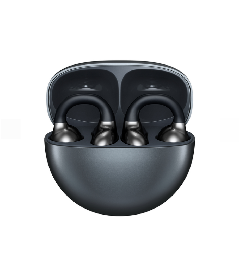  RSILOU R3021 — Comfortable open-ear headphones without ear blocking, Type-C charging, up to 16 hours of battery life, and audible warning from the charging case. 