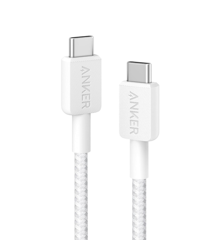  Anker 100W Charging Cable — Super Fast Charging Braided Tension/Cut Resistant — Dual Type-C Ends 