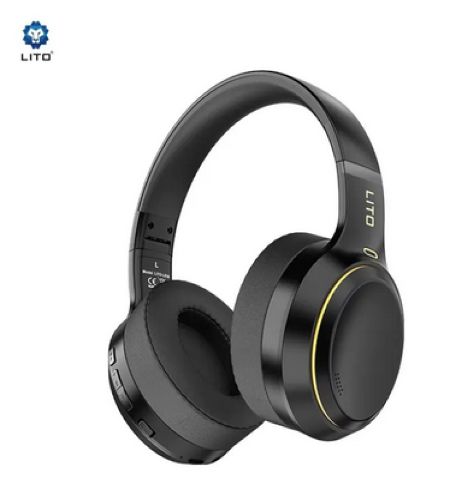  Lito LE08 — Lightweight headphones with crystal-clear sound, 40mm driver unit, Bluetooth 5.4, up to 20 hours of music playback, up to 18 hours of talk time, 1.5-hour fast charging 