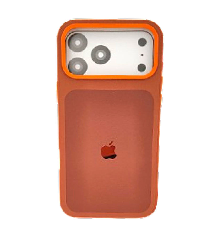  iPhone case with a dual-tone design and glossy Apple logo – lightweight with robust protection and raised camera bump for the iPhone 17 Pro Max 