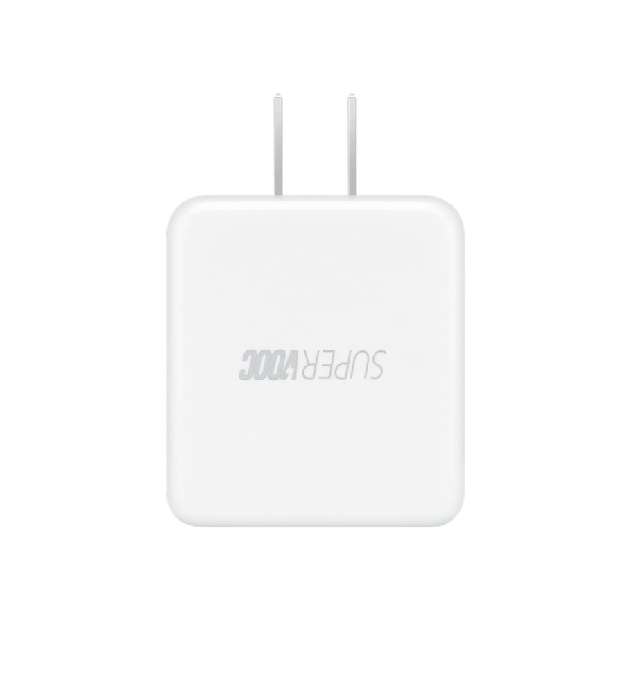  Original OPPO SUPERVOOC USB Fast Charging Power Adapter - Compatible with OPPO Phones 