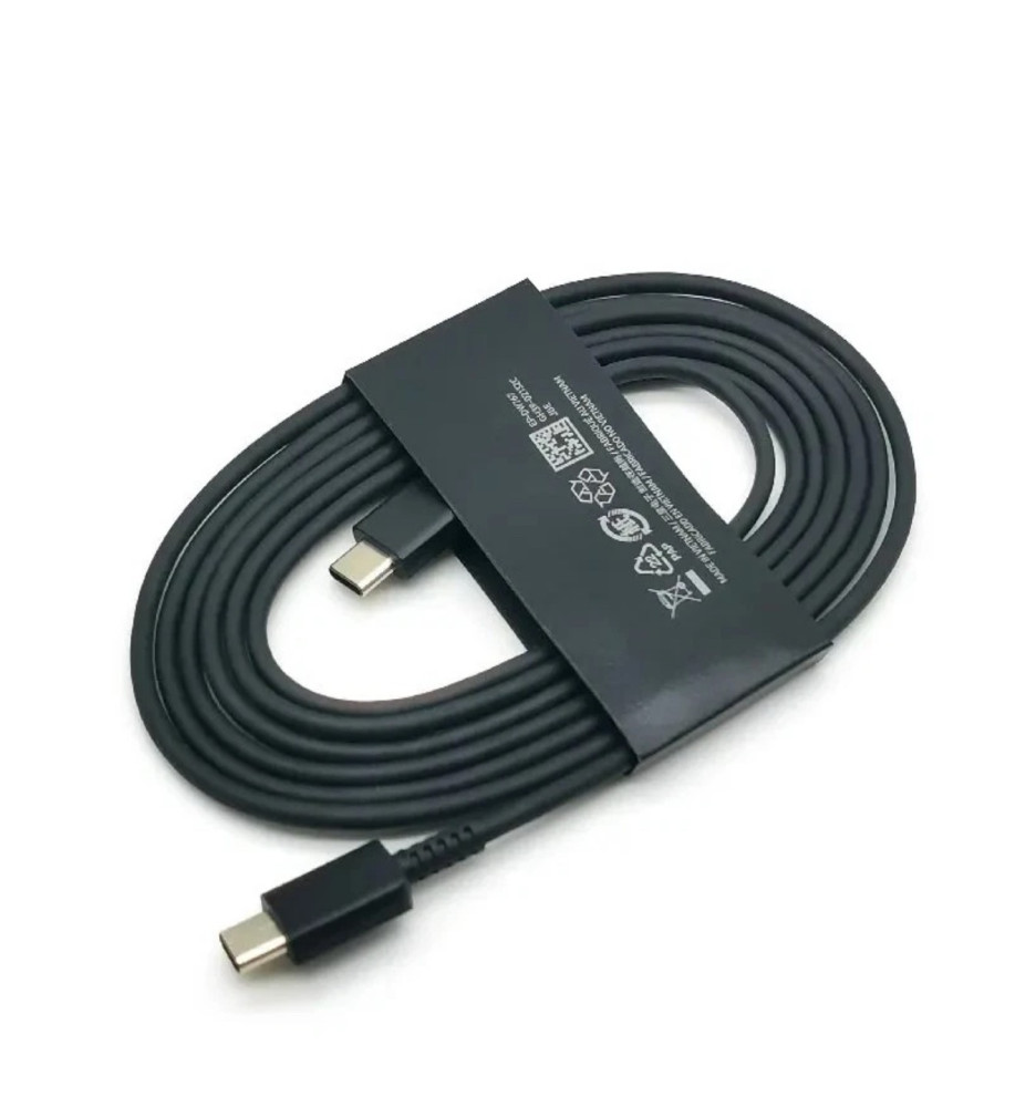  Genuine Samsung USB-C to USB-C Charging Cable, 1.8m, 3A – Type-C Fast Charger Compatible with Samsung Galaxy S Ultra and Supported Galaxy Devices 