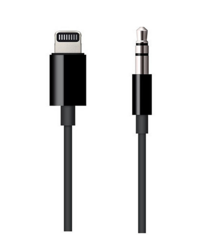  1.2m Lightning to 3.5mm AUX Audio Cable – iPhone Adapter for Car, Speakers, and Headphones 