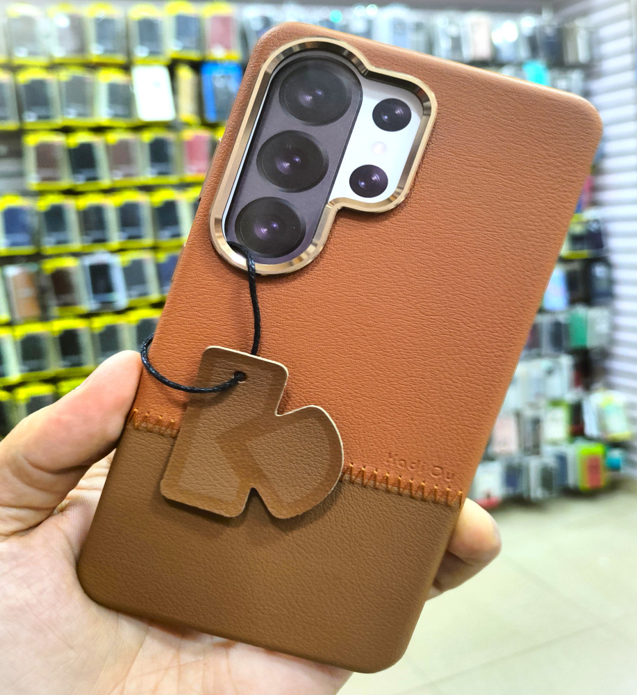  Samsung S26 Ultra Protective Case and Cover with Soft Two-Tone Fabric Material - A luxurious design with a sophisticated feel and a raised frame to protect the cameras and resist everyday shocks. 