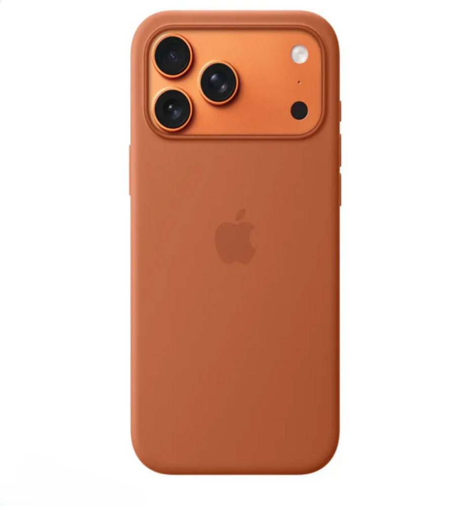  Genuine silicone case for iPhone 17 Pro Max with MagSafe technology - Microfiber lining protects against scratches and scuffs, preserves the device's shine, and features raised camera protection. 