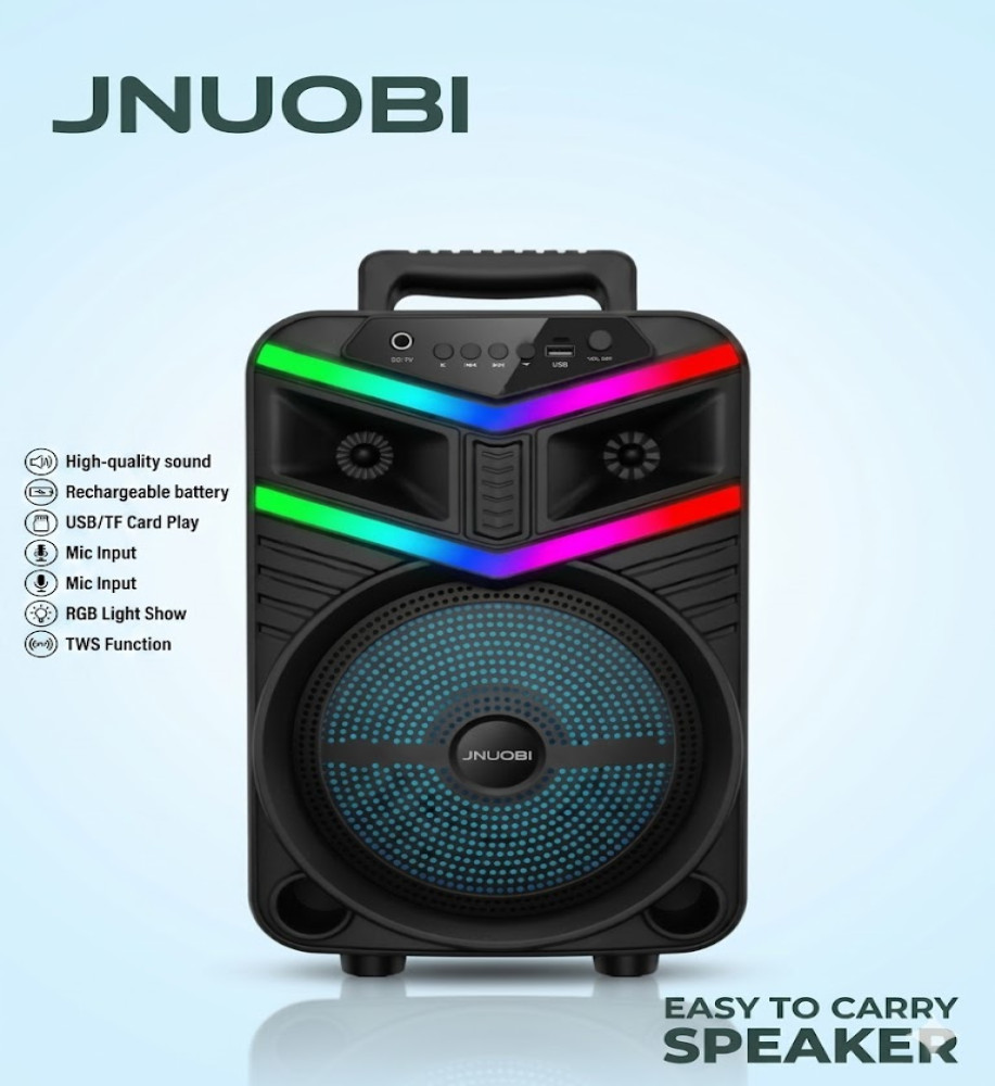  JNUOBI GN-03 Subwoofer Speakers | 8-inch Giant Wireless Speaker with Stunning RGB Lighting 