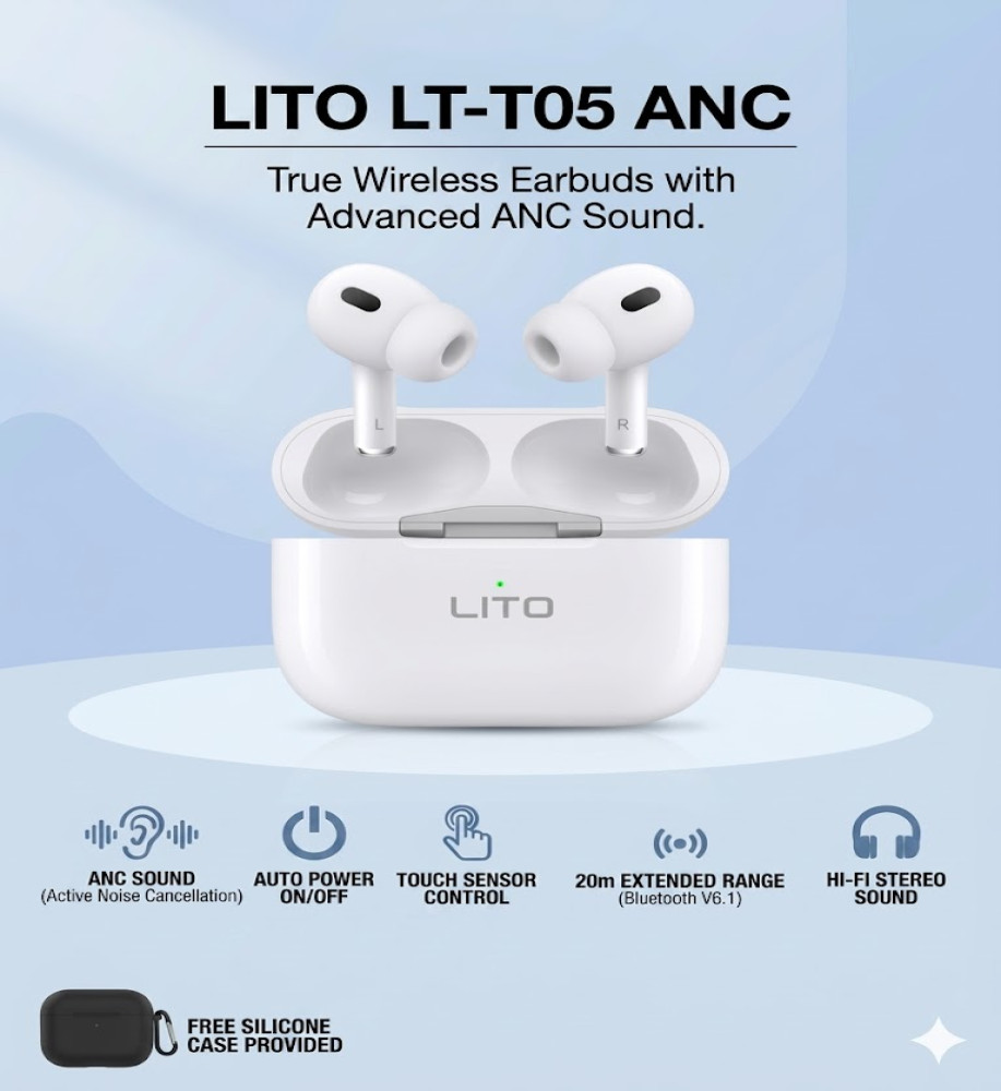 LITO LT-T05 ANC AirPods - The pinnacle of noise isolation and sound clarity 