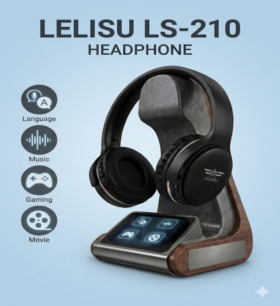  Lelisu LS-210 Wireless Headphones/Earphones | Immersive Audio Experience and Stylish Design 