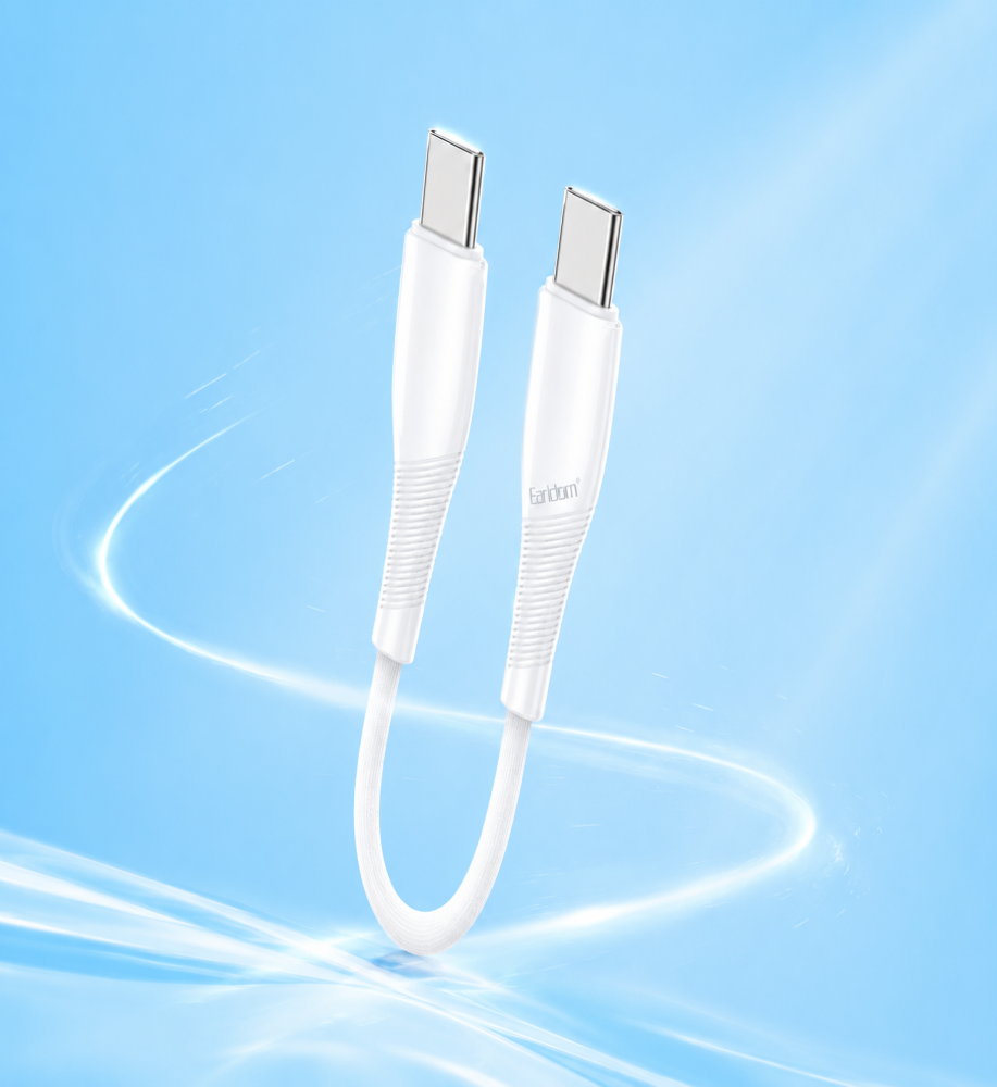  Earldom 60W USB-C to USB-C Fast Charging Cable / Power Bank Cable – Premium Design and Stable Transfer Speed ​​25CM 