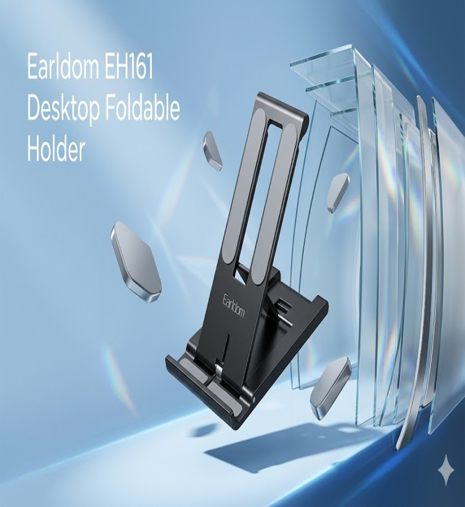  Earldom ET-EH161 Adjustable Integrated Smartphone Holder/Stand and Desk Mount for Comfortable Browsing and Viewing 