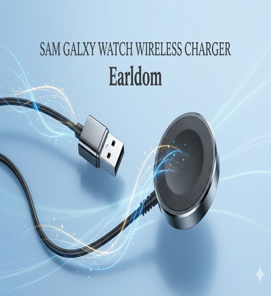  Wireless Watch Charger / Earldom ET-WC23 Wireless Charger for Samsung Galaxy Watch with 100cm integrated cable 