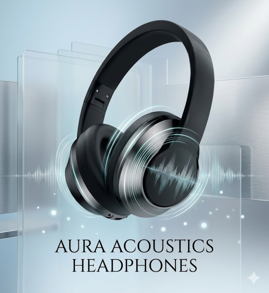 UENJOY UHP 1 Bluetooth V5.4 headphones with high-fidelity sound, up to 40 hours of playtime, clear calls, foldable design, and AUX support. 