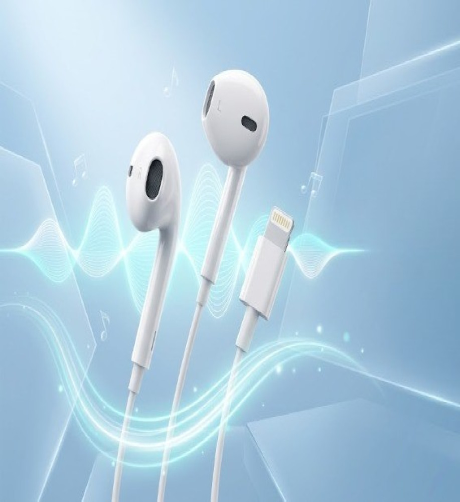  iPhone Handsfree / AMAYA AEP-07 Wired Earphones with USB-C Port, Microphone, and High-Quality Sound 