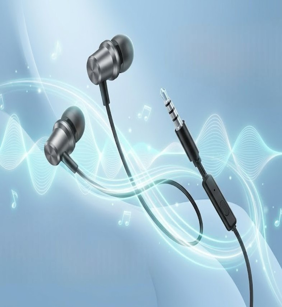 AMAYA S13 Wired Stereo Earphones with 3.5mm AUX Jack, Built-in Microphone, and Clear Sound 