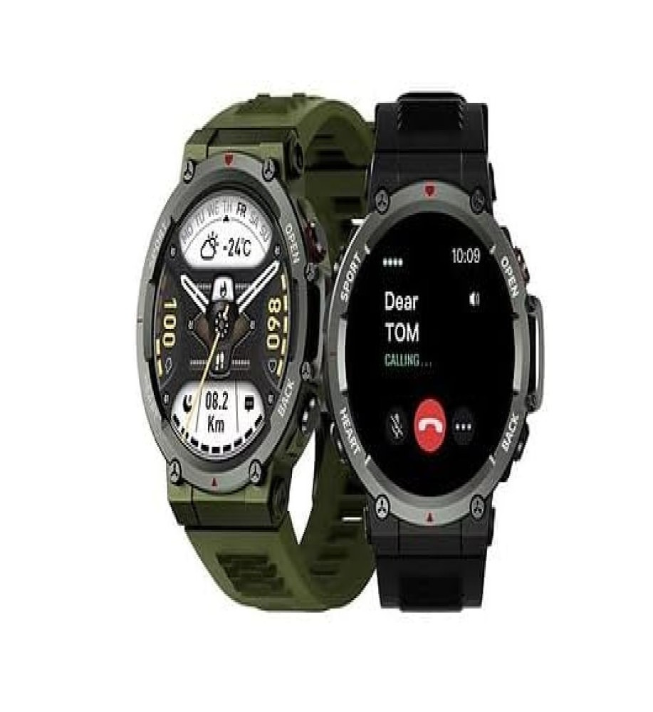  HainoTeko RW24 Smartwatch – Sporty design, Bluetooth calling with wireless charging. 