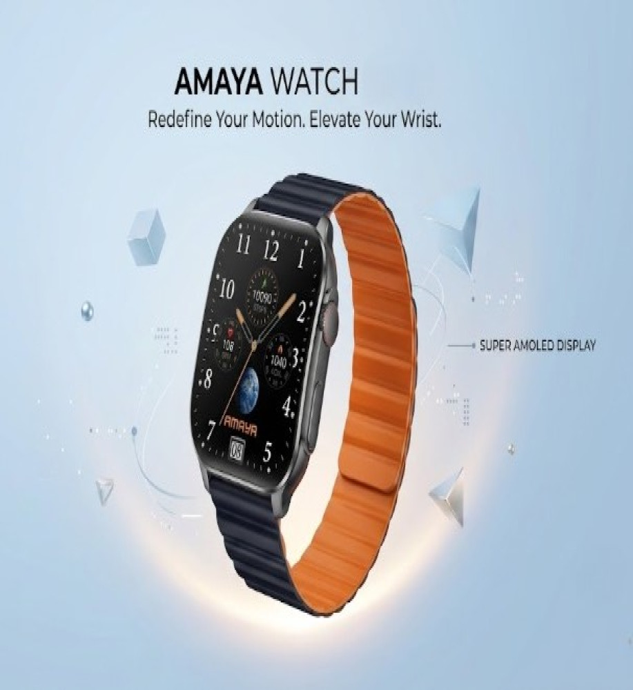  Amaya AMAYA Watch Lite ASW-07 Smartwatch - 2.01" AMOLED Display, 2 Straps Included, IP68 Waterproof 