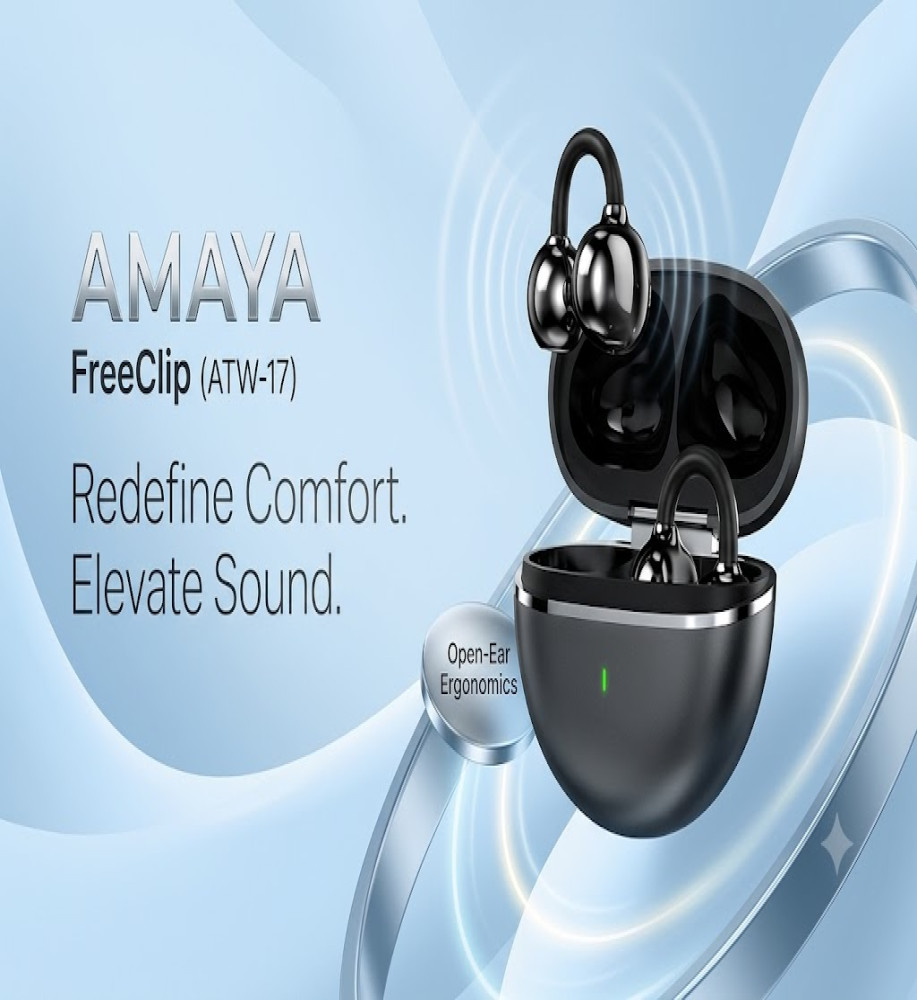  سماعات ايربودز رياضية/  أذن لاسلكية رياضية أمايا AMAYA ATW-17 بلوتوث V5.4 - وقت تشغيل 36 ساعة ومكبر صوت 13 ملم 