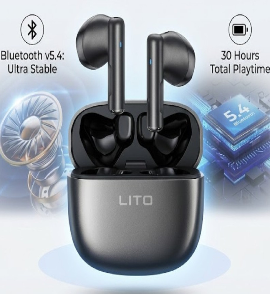  سماعة  ايربودز LITO LT11 - تجربة صوت Hi-Fi لاسلكية مع تقنية Bluetooth v5.4 وعمر بطارية 30 ساعة 