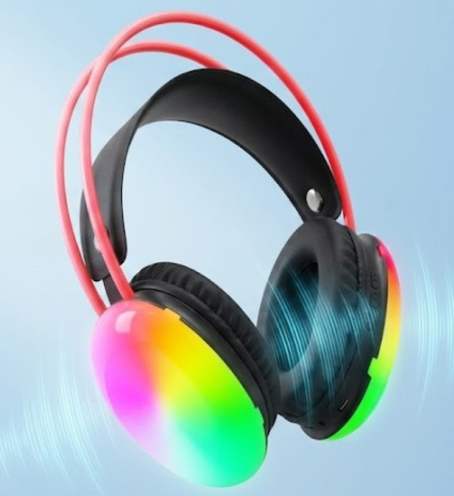  سماعة رأس / هيدفون ST580 RGB مضيئة بتنقية البلوتوث و تدعم AUX - مبطنة لراحة الأذن - مناسبة لجميع الاستخدامات و متوافقة مع جميع اجهزة المحمول و التابلت و الكمبيوتر 