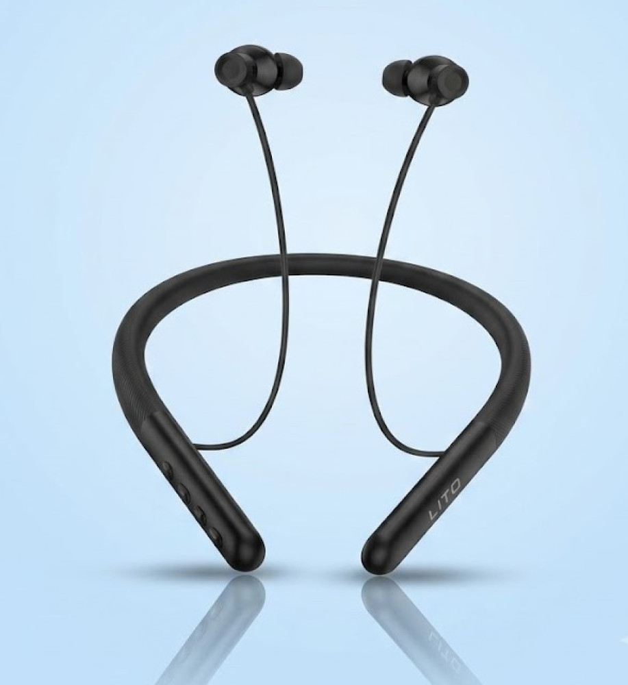  LITO Neck-band LN01 Wireless Neckband Headphones Bluetooth V5.4 - 60 Hour Battery Life and Powerful Bass Sound 