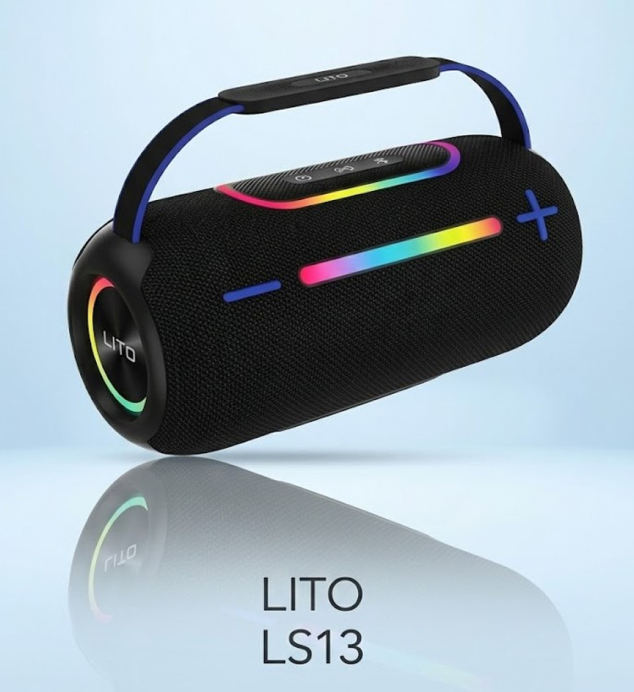  مكبر صوت لاسلكي ليتو LITO LS13 اسبيكر خارجي متين بقوة 30W وبطارية 4000mAh وإضاءة RGB 