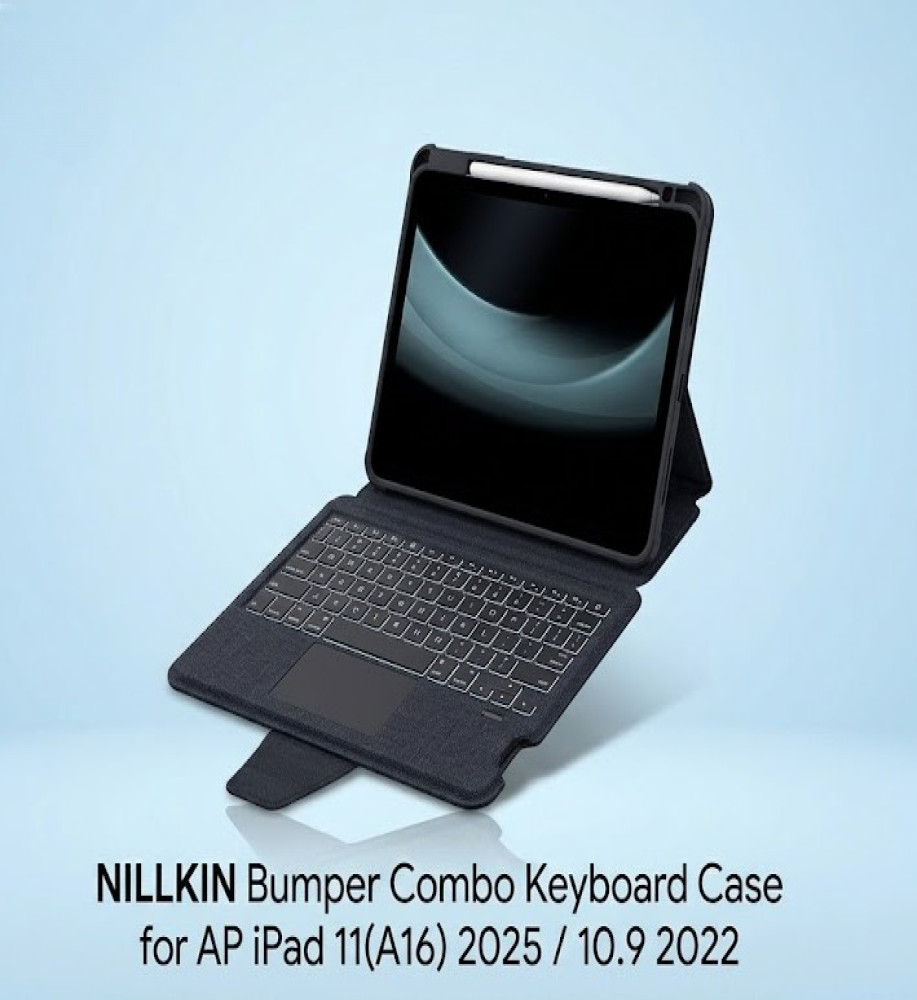  NILLKIN Wireless Keyboard / Keyboard Case with Adjustable Stand, Built-in Backlight & 500mAh Battery 