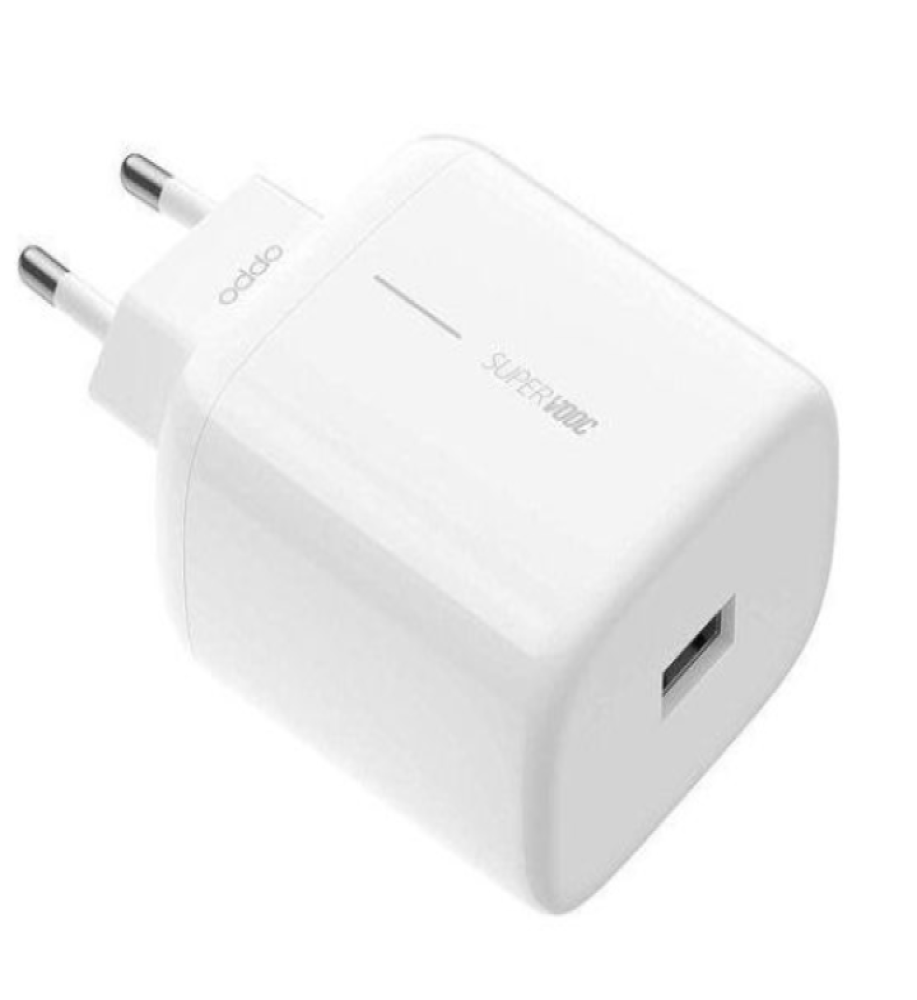 Oppo 65W Charger Head – SuperVOOC USB Fast Charger for Oppo and Realme Phones – Smart Protection and Safe Charging 