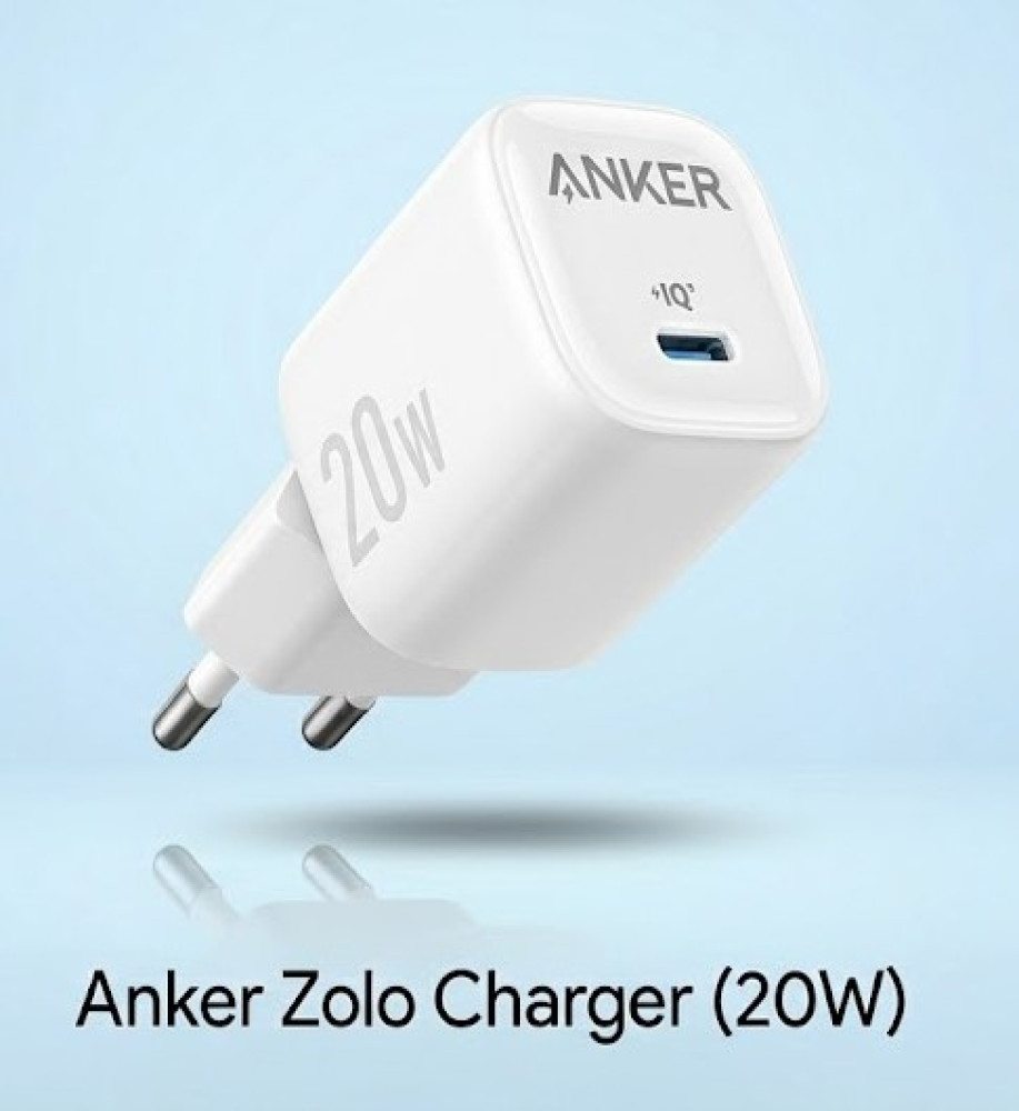  Anker Zolo 20W Max Fast Charger with Smart Protection Technology and Heat Cooling 