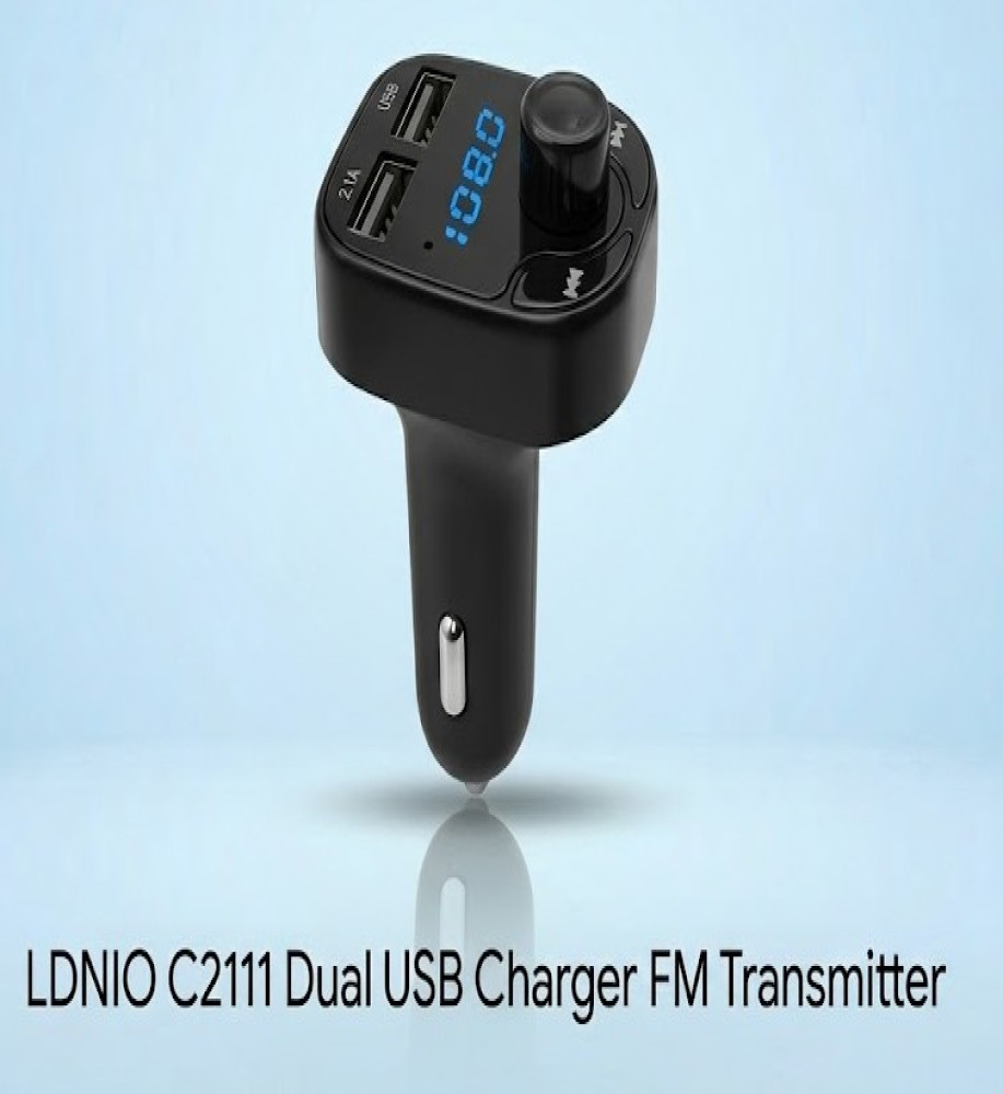  Smart Car Charger & Media Distributor with 20W Power and Fast Charging QC3.0 with Display for Battery Voltage 