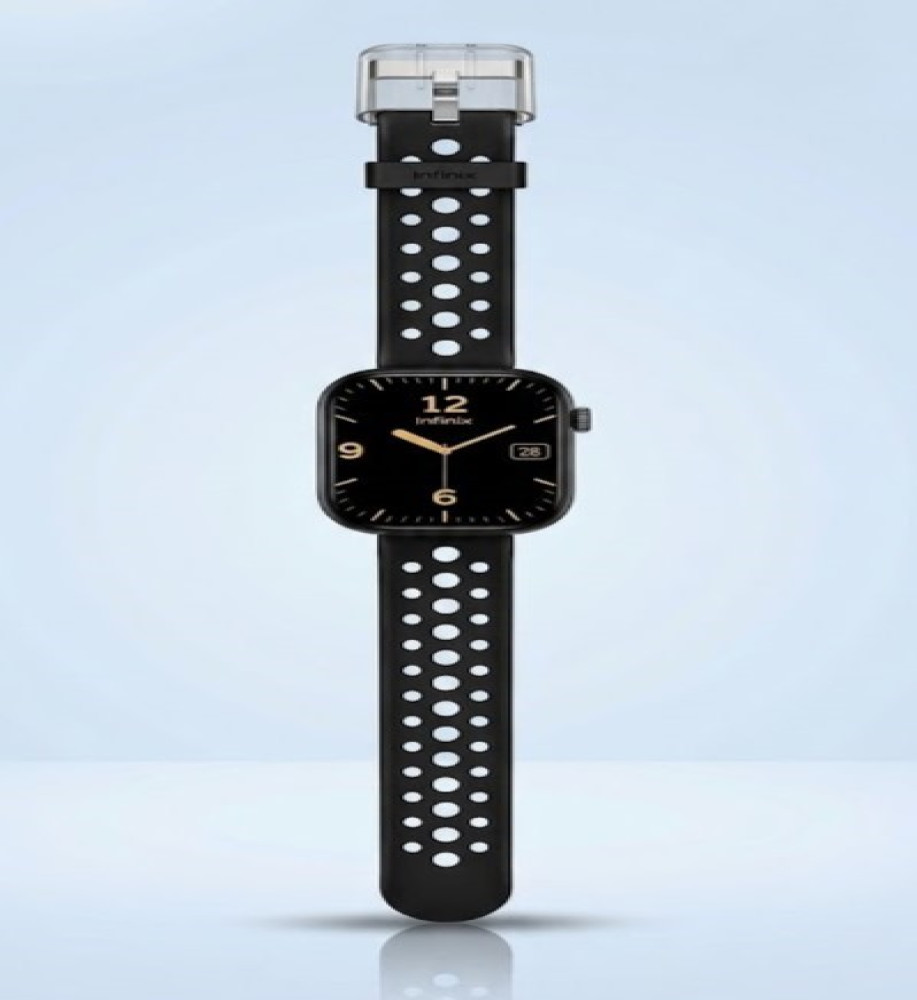  ساعة انفينكس الذكية Infinix Watch XW4I مع شاشة 2.04 بوصة تدعم المكالمات ومقاومة للماء IP68 - لون أسود 