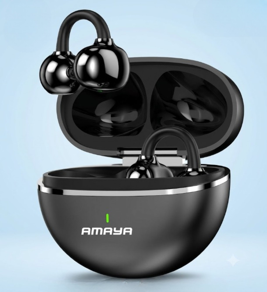  سماعات ايربودز رياضية/  أذن لاسلكية رياضية أمايا AMAYA ATW-17 بلوتوث V5.4 - وقت تشغيل 36 ساعة ومكبر صوت 13 ملم 