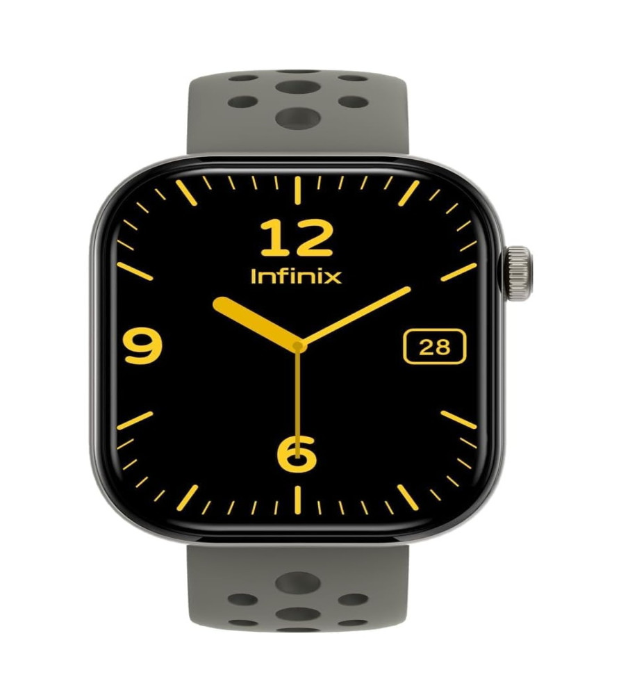  Infinix Smart Watch XW4I with 2.04-inch Display, Supports Calls & IP68 Water Resistant - Black Color 