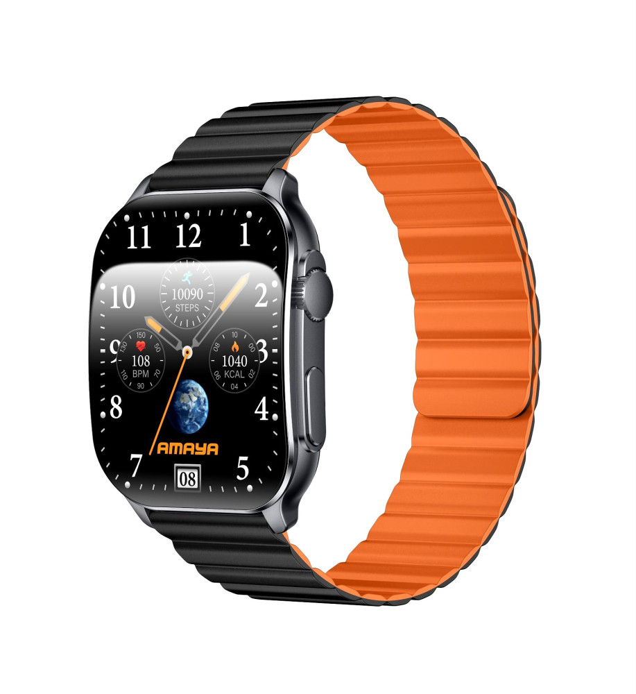 Amaya AMAYA Watch Lite ASW-07 Smartwatch - 2.01" AMOLED Display, 2 Straps Included, IP68 Waterproof 